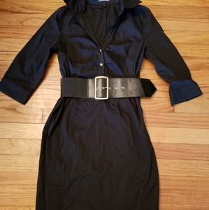 Express black belted dress